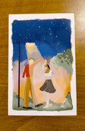 Streetlight Dance – 4×6 Art Print