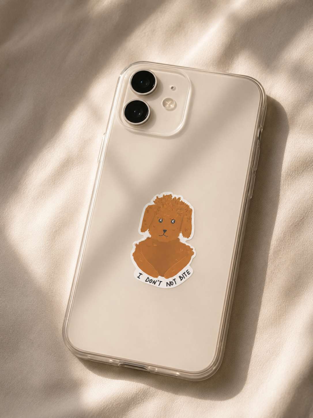 I Don’t Not Bite — Laminated Sticker