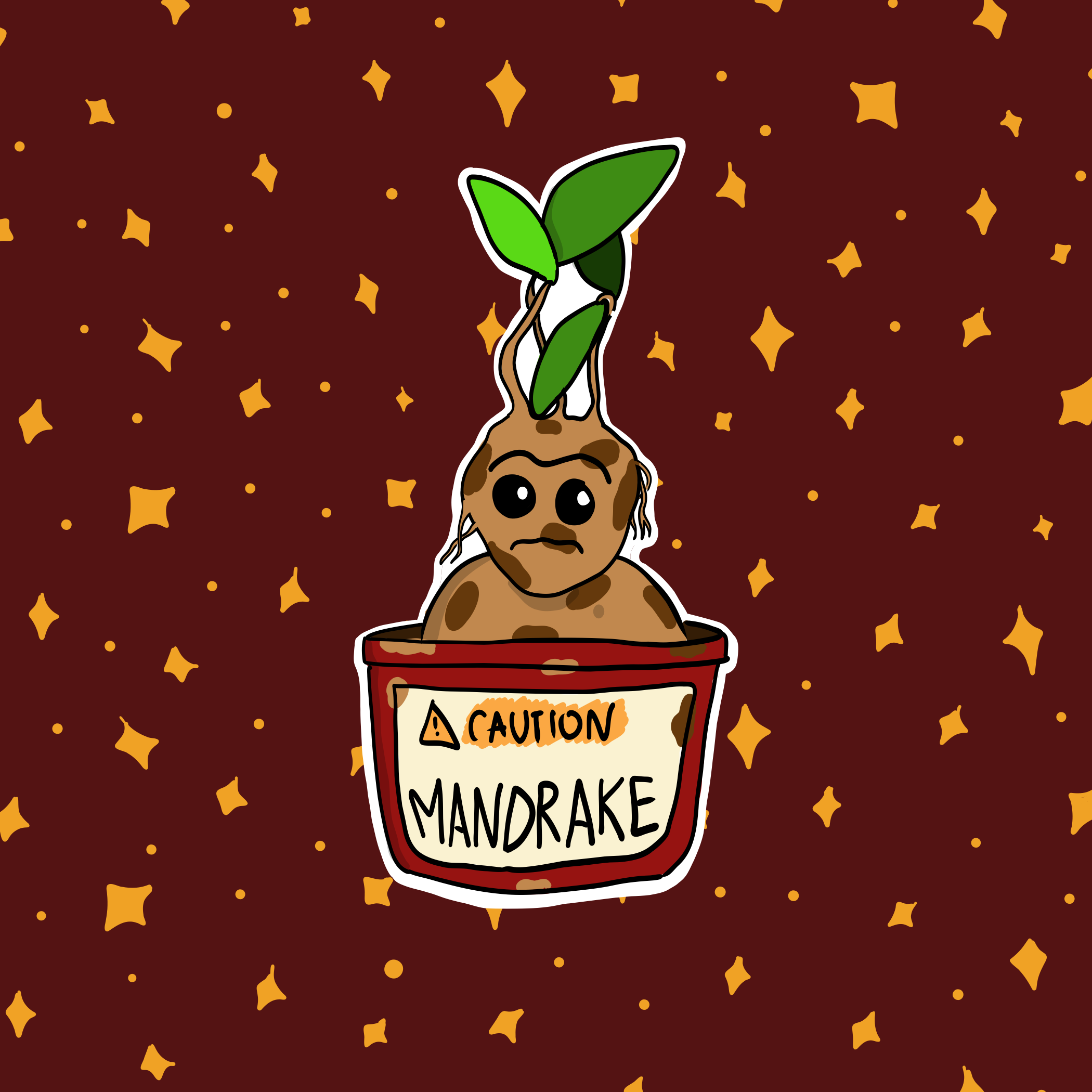 Mandrake – Laminated Sticker