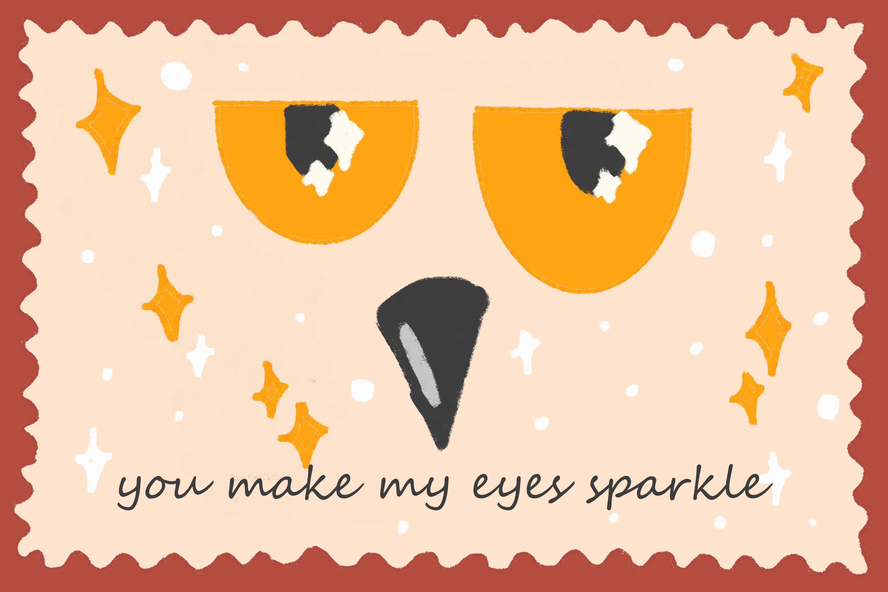 You Make My Eyes Sparkle - Postcard