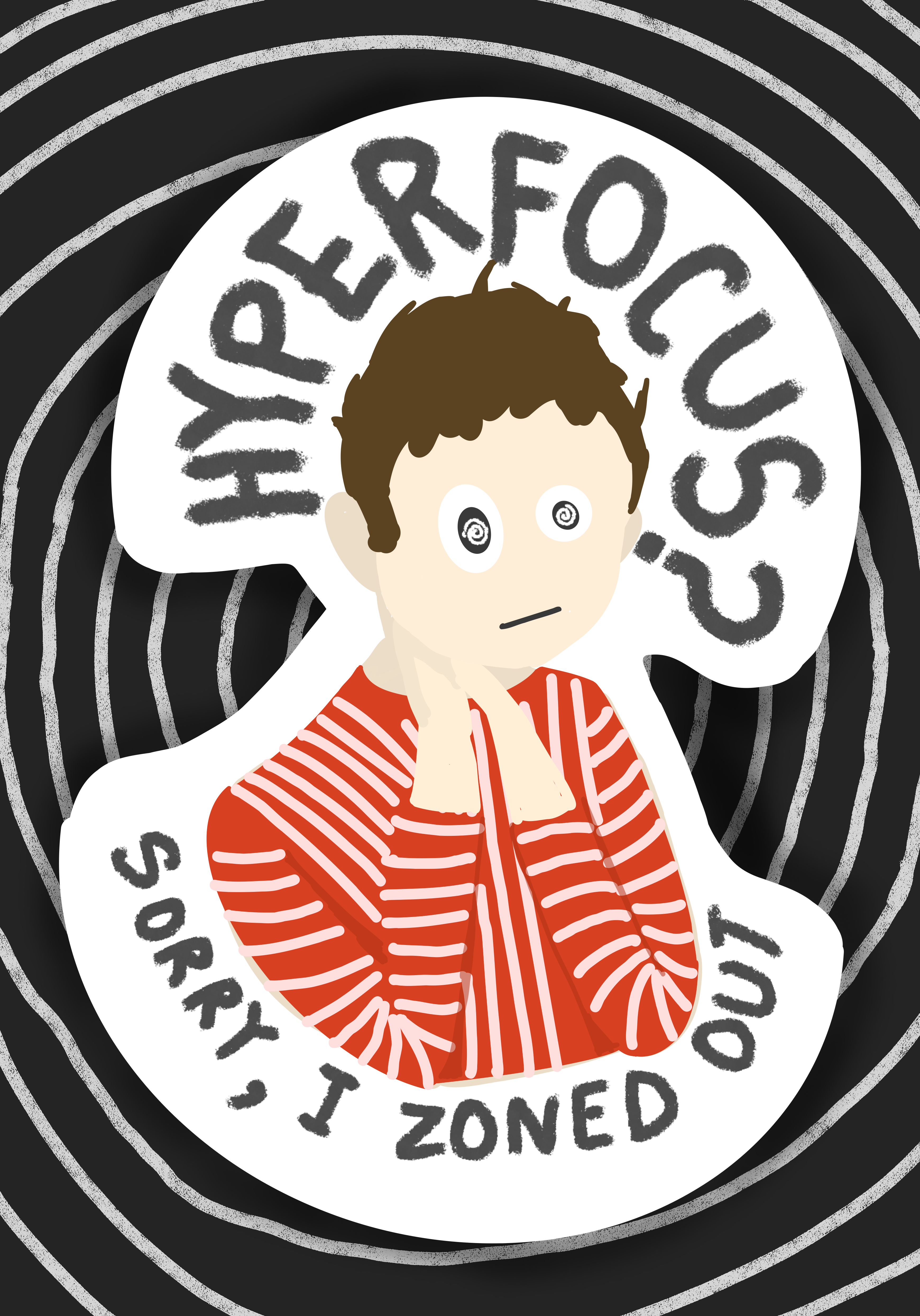 Hyperfocus — Laminated Sticker