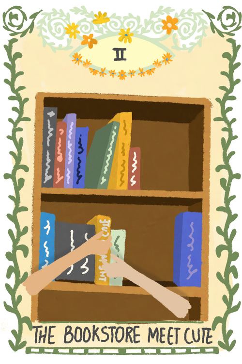 Bookstore Meet Cute – 4×6 Art Print