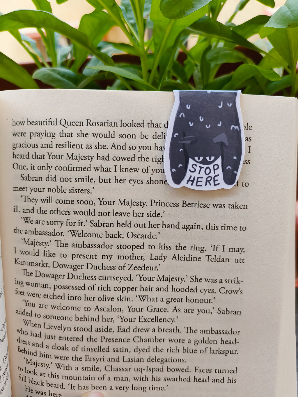 Stop Here – Magnetic Bookmark