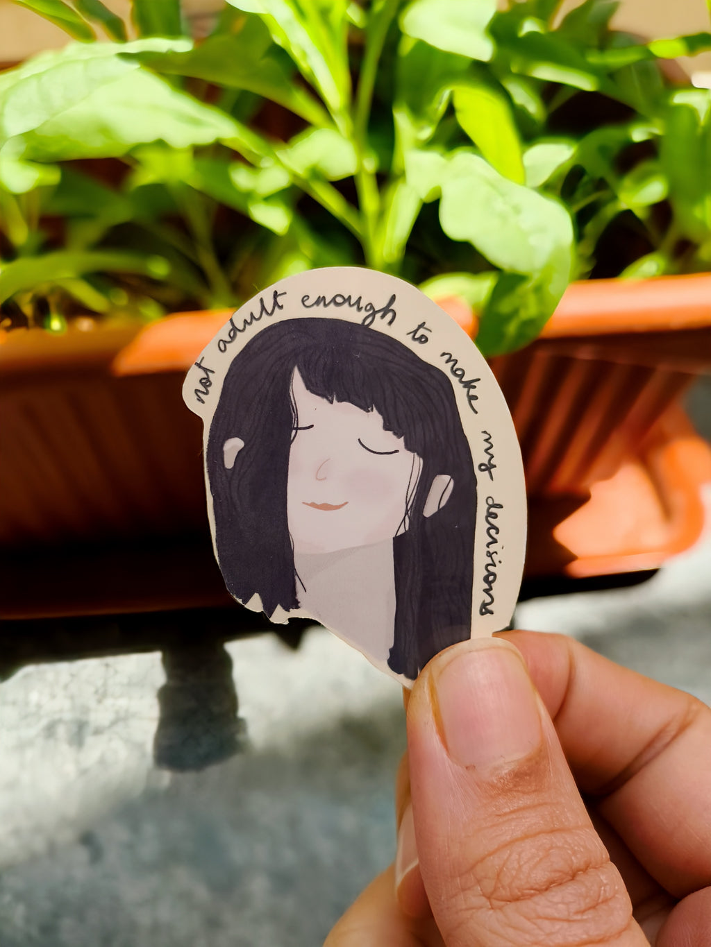 Not Adult Enough – Laminated Sticker