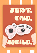 One More Page - Laminated Sticker