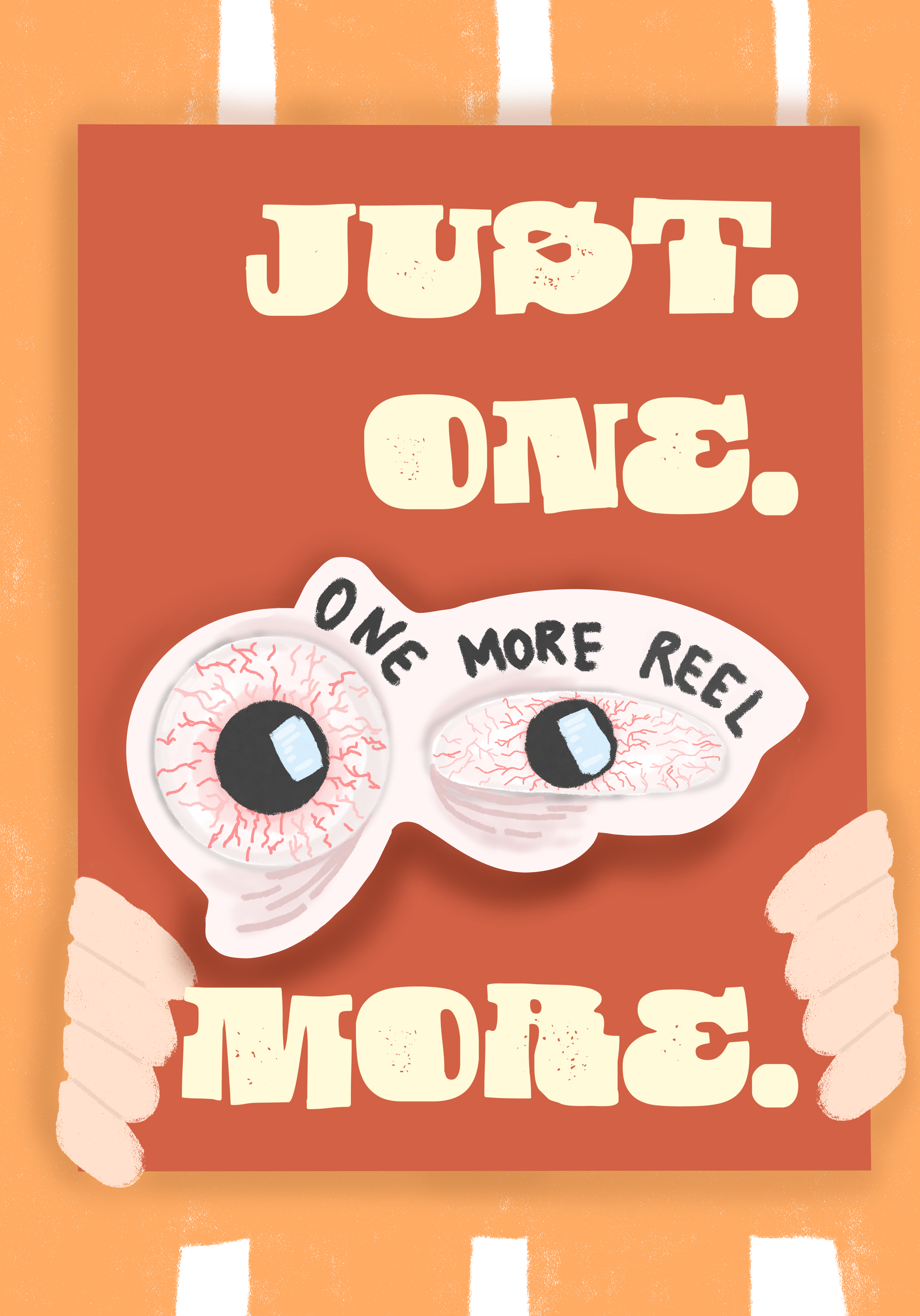 One More Reel - Laminated Sticker