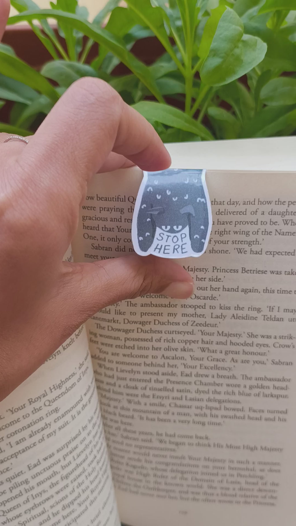Stop Here – Magnetic Bookmark