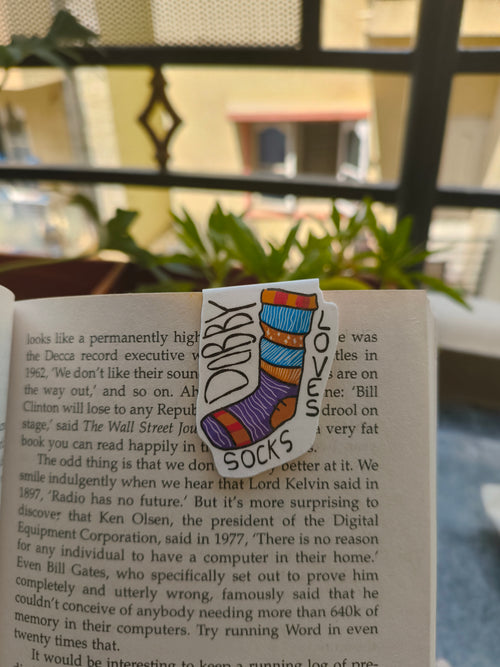 Dobby Loves Socks - Magnetic Bookmark